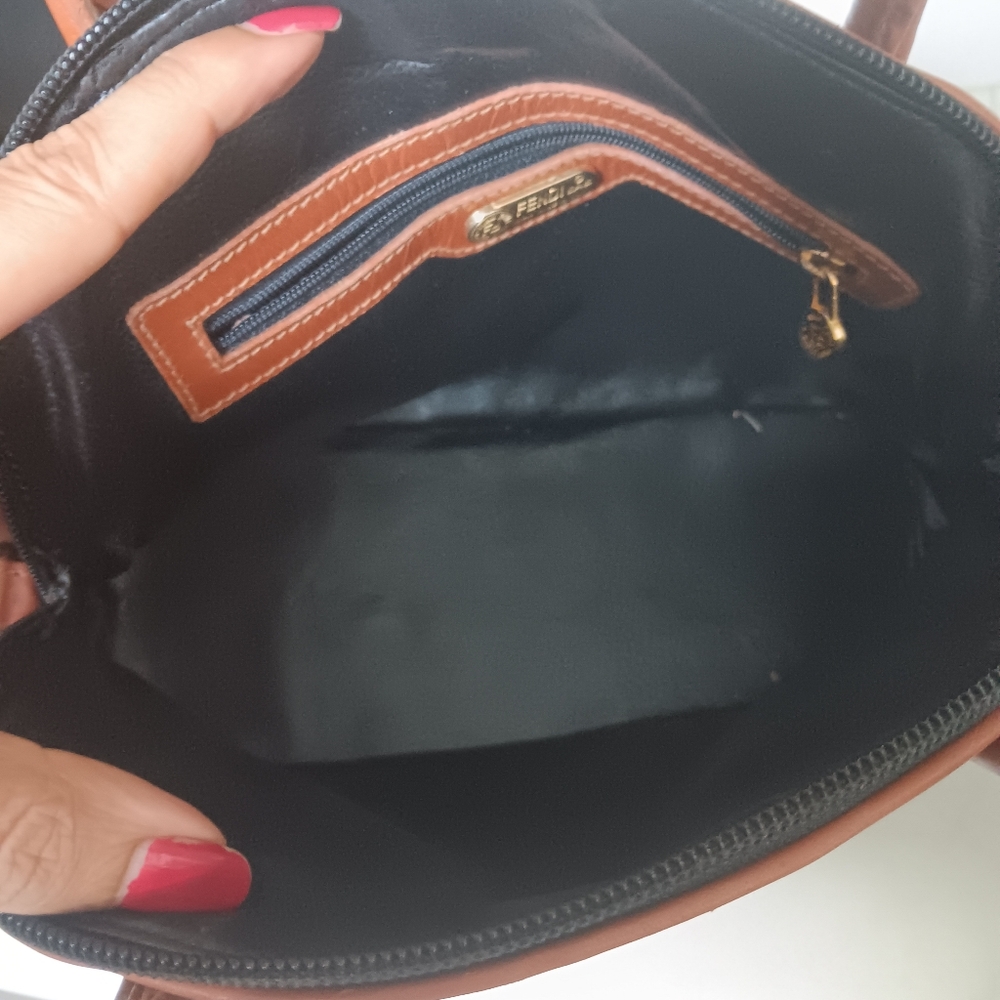 Fendi Pequin Dome Satchel & Fur Bag Charm - Picture 9 of 14